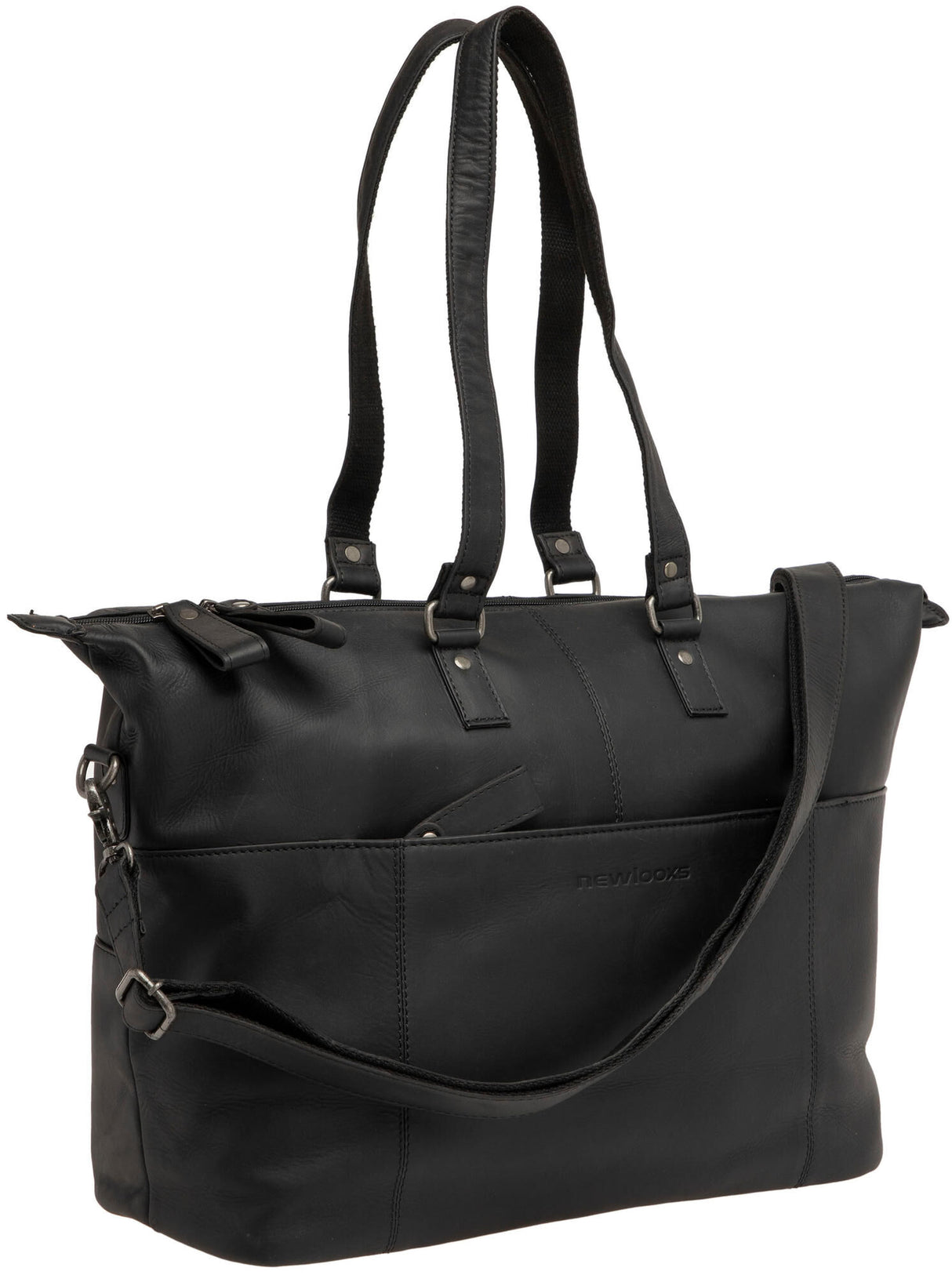 NEWLOOXS VERLA Laptop Bag 21L skórzany czarny