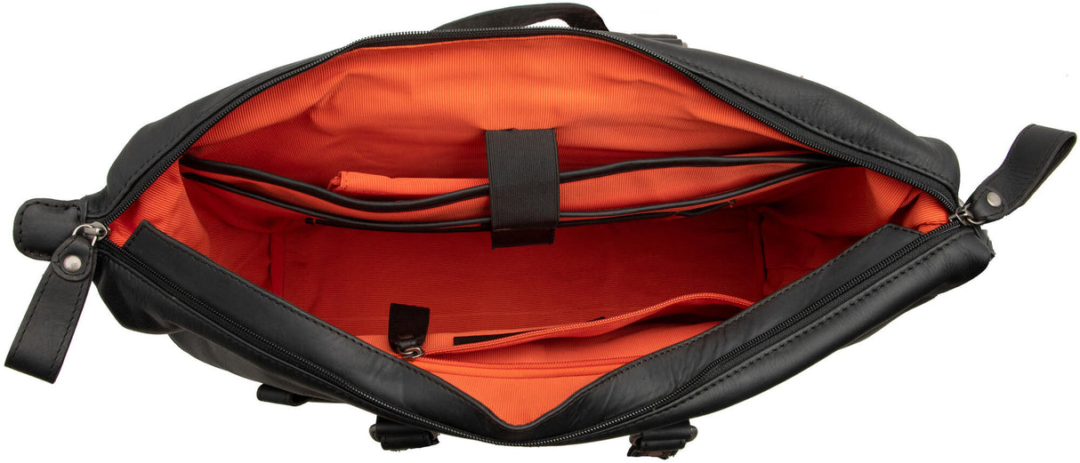 NEWLOOXS VERLA Laptop Bag 21L skórzany czarny