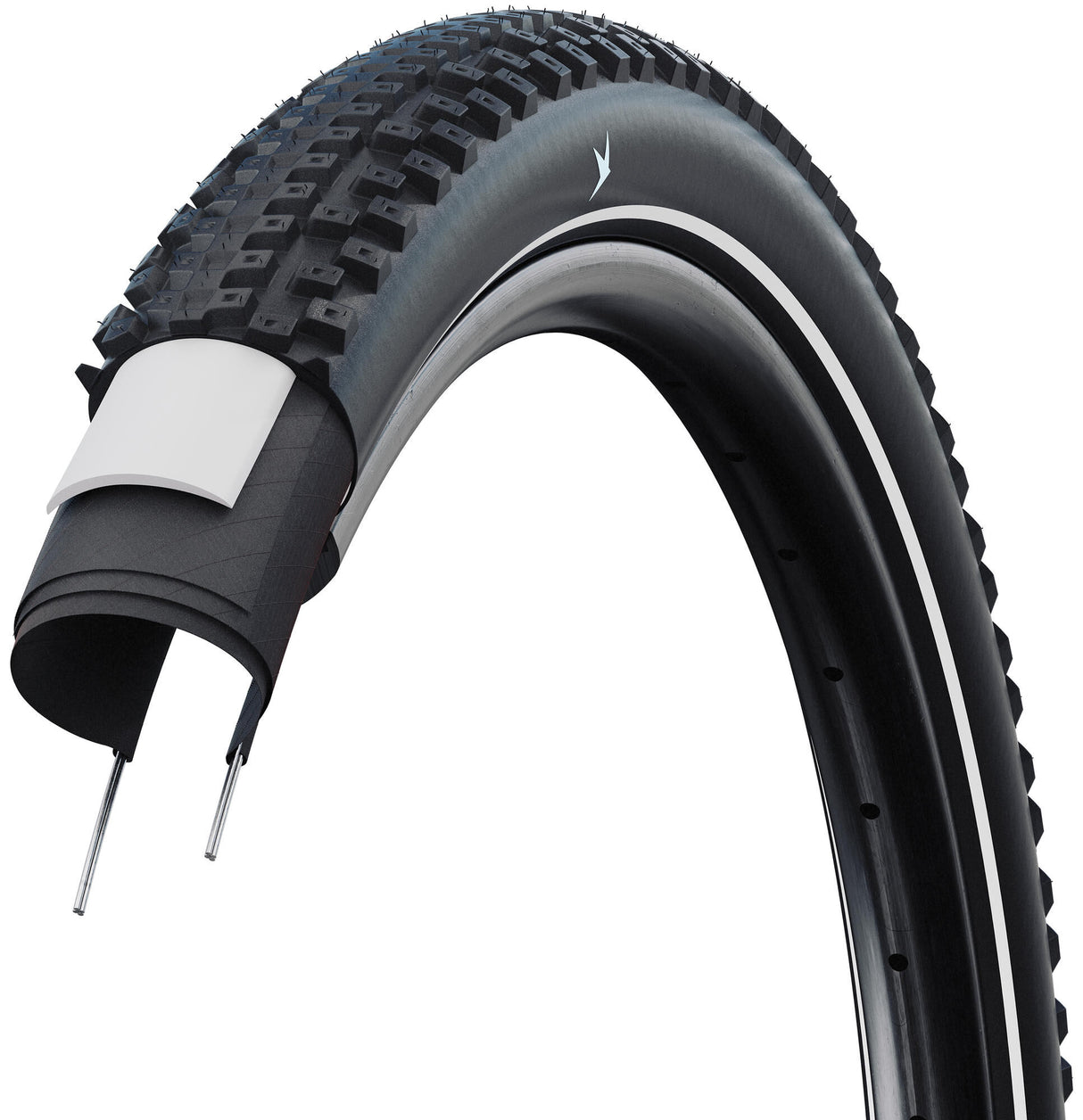 SCHWALBE "Advancer Hybrid" Active Line tiresHS 636, 50 EPI, wire, PunctureGuard, blackEntry-level tire for SUVs, Green Compound, functional SUV tread design, closed center section, stable shoulder blocks and open transition area