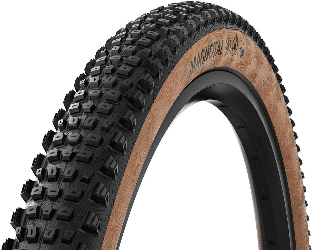 CONTINENTAL "Magnotal" TiresFoldable, 3/330 tpi, tubeless ready, for E-bikes up to 25 km/hFor dry to wet conditions as well as stony, hard, loose or muddy surfaces
