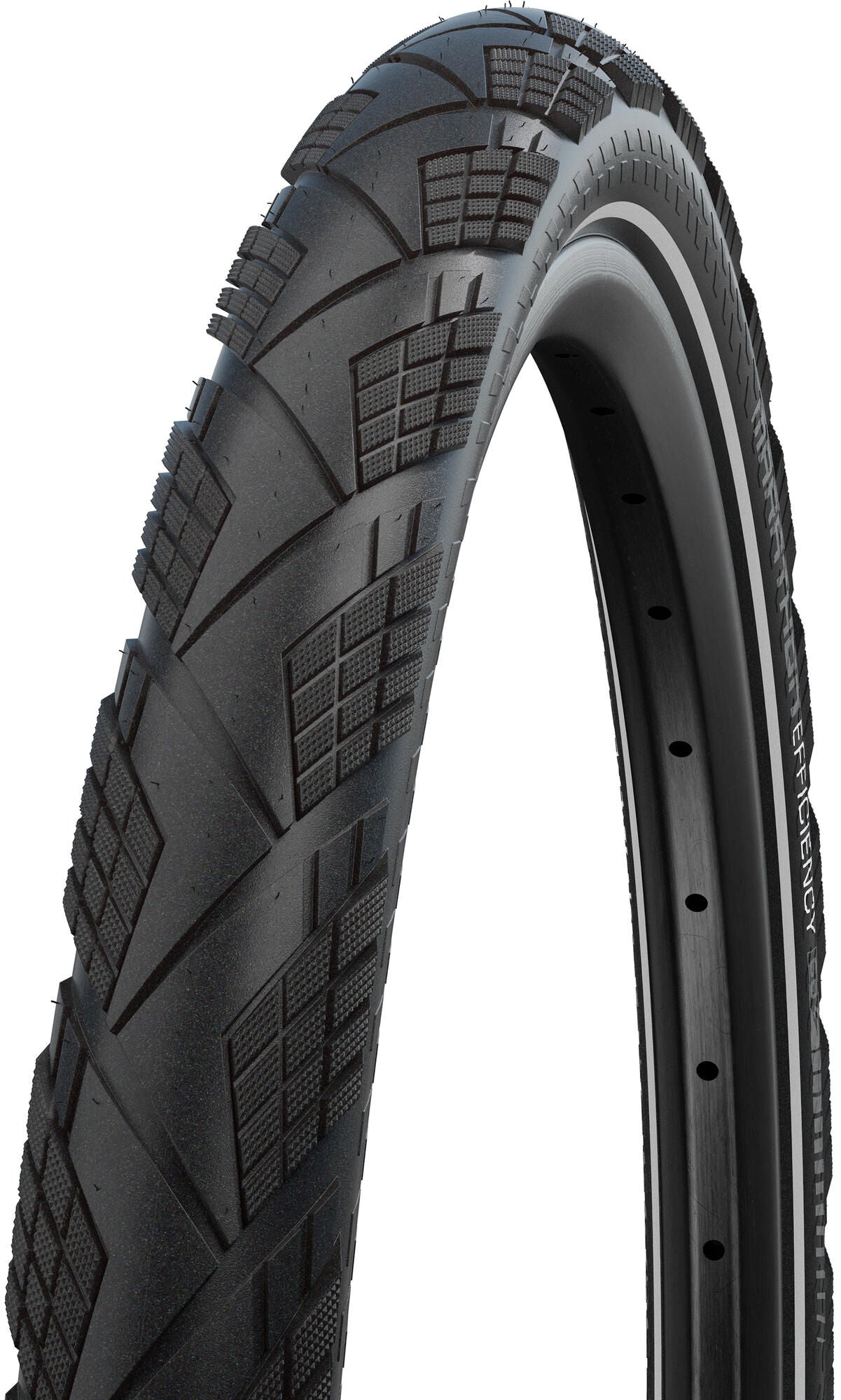Banda plegable Schwalbe Marathon Efficiency Super Race V-Guard 27.5 x 2.15 55-584-Black con reflexión