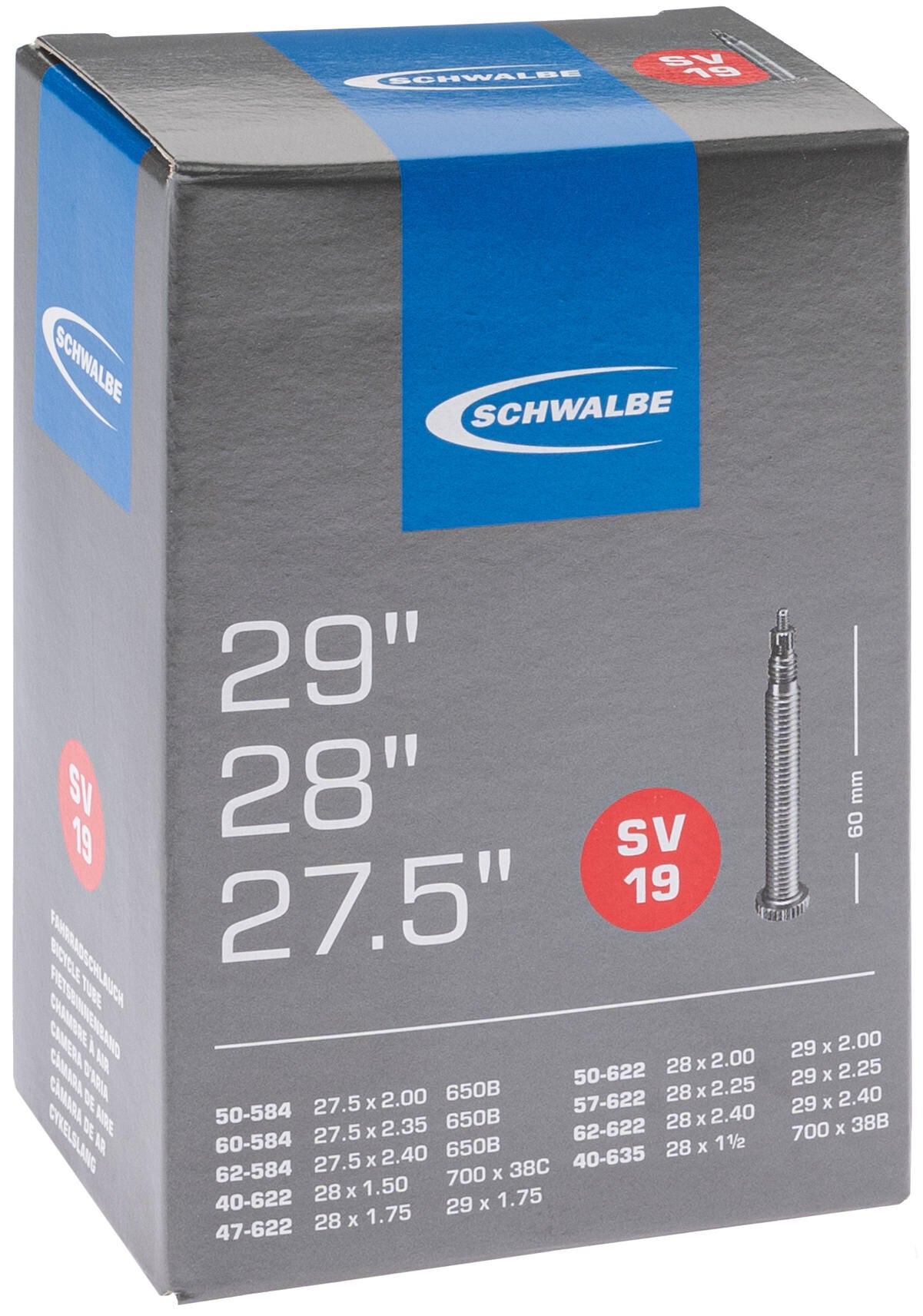Schwalbe BNB SV19 27.5 x 2.00 29 x 2.40 FV 60mm