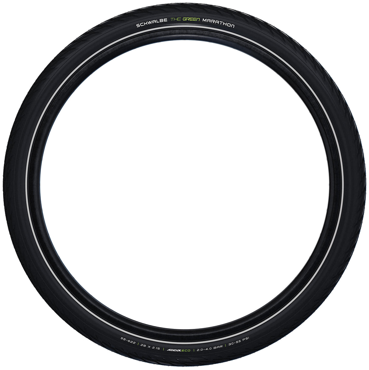 Schwalbe Marathon Zelena straža 55-622 (28x2.15) Črni refleks