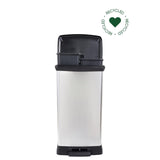 Curver pedal bin decobin duo 23l 23l silver metallic