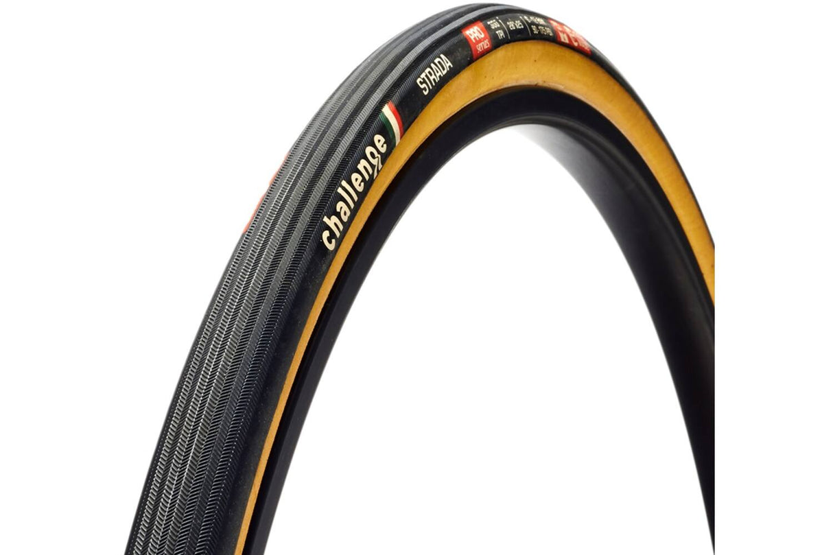Challenge Strada Pro Tubular 700x27C Black Brown