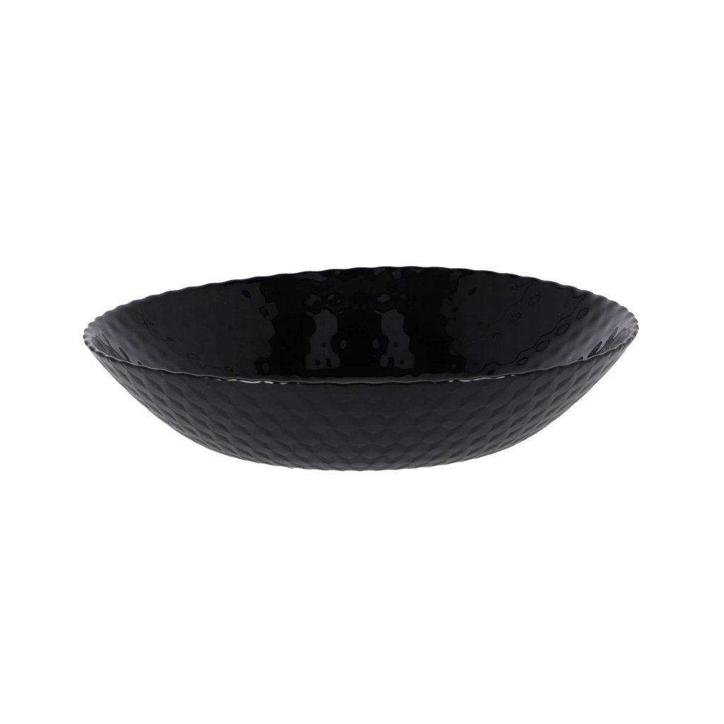 No brand deep plate d20 cm pampille black | 4 pieces