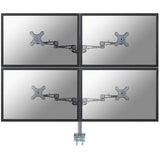 Neomounts fpma-d935d4 lcd bureausteun, 10-27 , 24 kg, 75x75 100x100 mm, 12cm, silver
