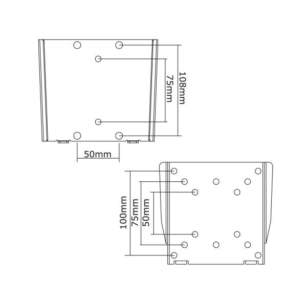 Neomounts FPMA-W25 LCD LED TFT Wallrun Silver