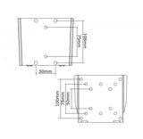 Neomounts FPMA-W25 LCD LED TFT Wallrun Silver