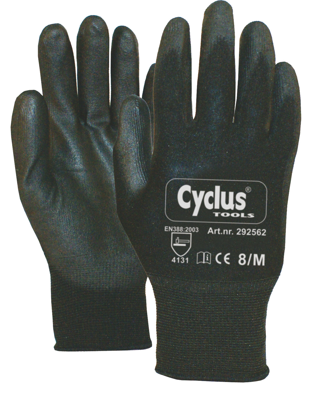 Cycle Cycplus 7292562 guanti di assemblaggio di medie dimensioni 8 bordo giallo