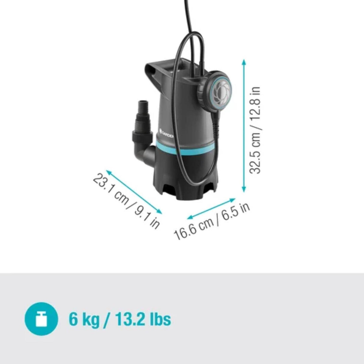 Gardena dompel vuilwaterpomp 20000 basic