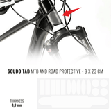 Bicycle Frame Protection Stickerset Transparent