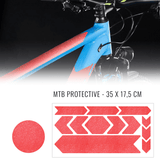 Vëlo Frame Schutz Stickersetnumm Rot