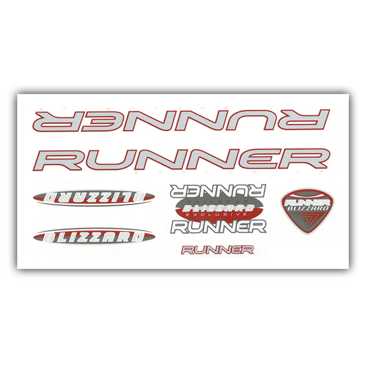 Frame di biciclette Stickrset Runner Blizzard Red