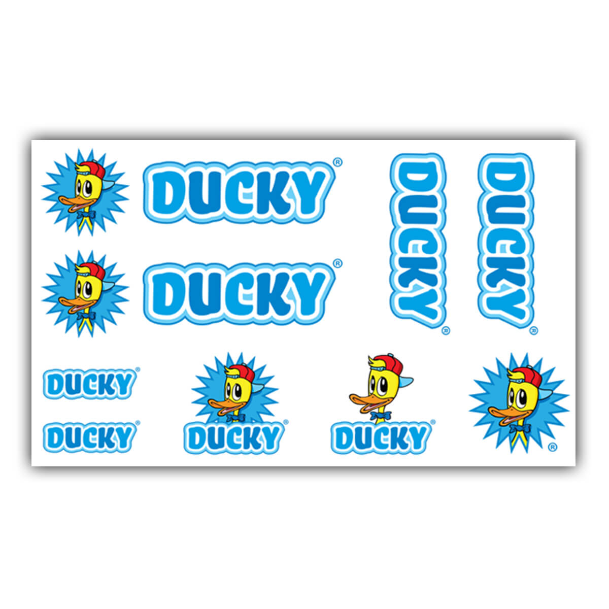 Bicycle Frame Stickerset Ducky Blue