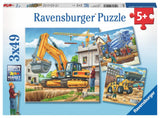 Ravensburger - velika gradbena vozila 3x49st.