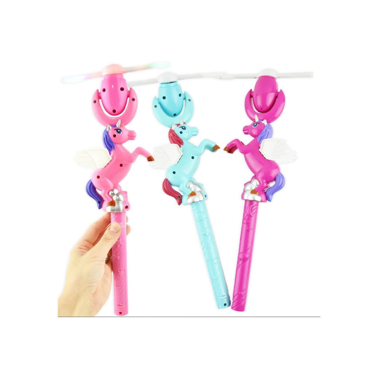 Lichtgevende spinner eenhoorn 50cm