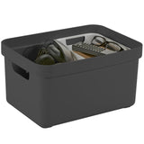 Sunware sigma home opbergbox 13l antraciet