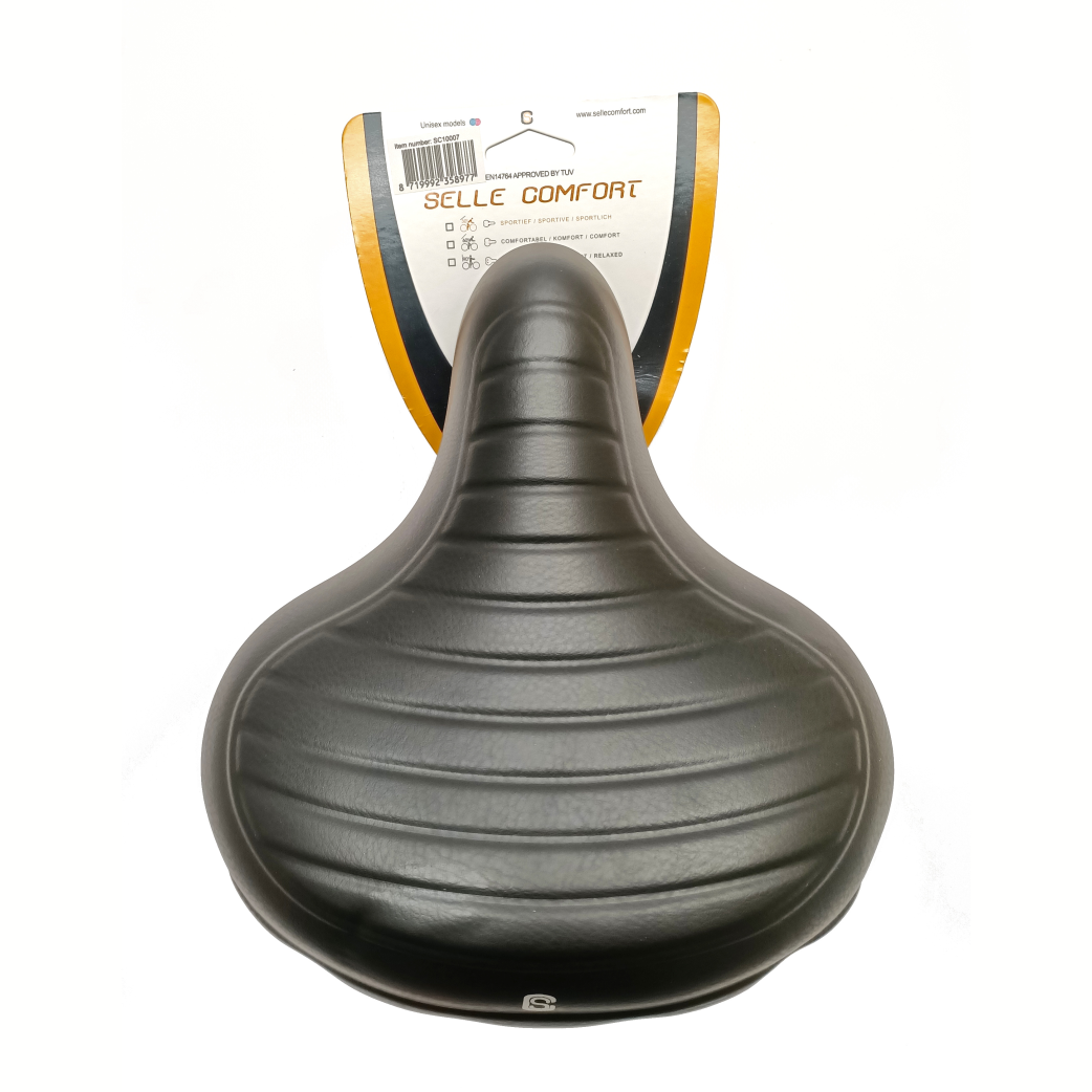 Selle Comfort Saddle Wave Black, without a noose