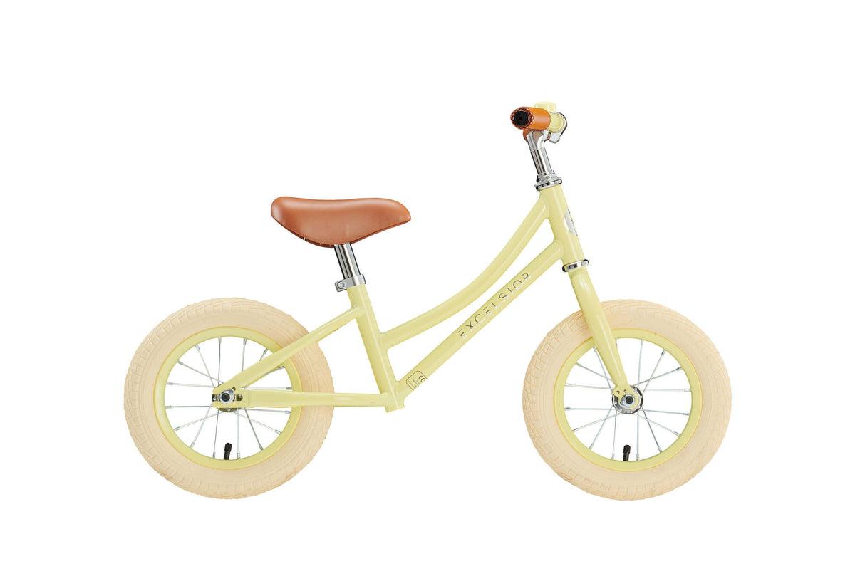 Excelsior balance bike retro runner (#1) runner excels. retro 12 light yellow