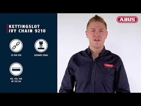 Abus Ivy Chain 9210 85 - Art3 -ketjulukko, 85 cm, musta