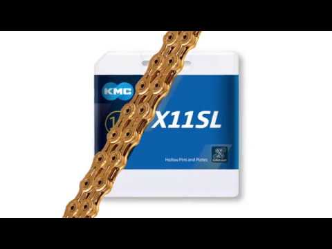 KMC bicycle chain X11SL Ti-N Gold 118 Schakels