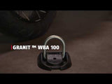Abus WBA100 -seinä - lattiaankkurilukko - musta