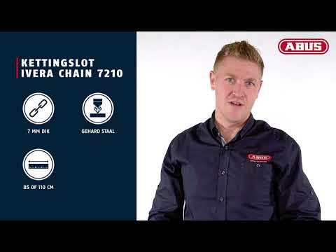 Abus Ivera -ketju 7210 85 - ketjulukko, 85 cm, musta