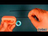 Spoke holder Icetoolz 12T4 to clamp 0.9 and 2.0mm flat spokes