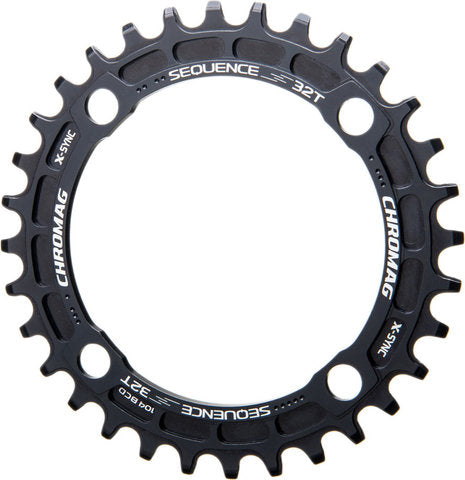 Chromag Sequence SRAM X-Sync Chainring, 4-arm, 104mm BCD