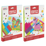 Moxy stickeren op kleur en vorm, 12 vel