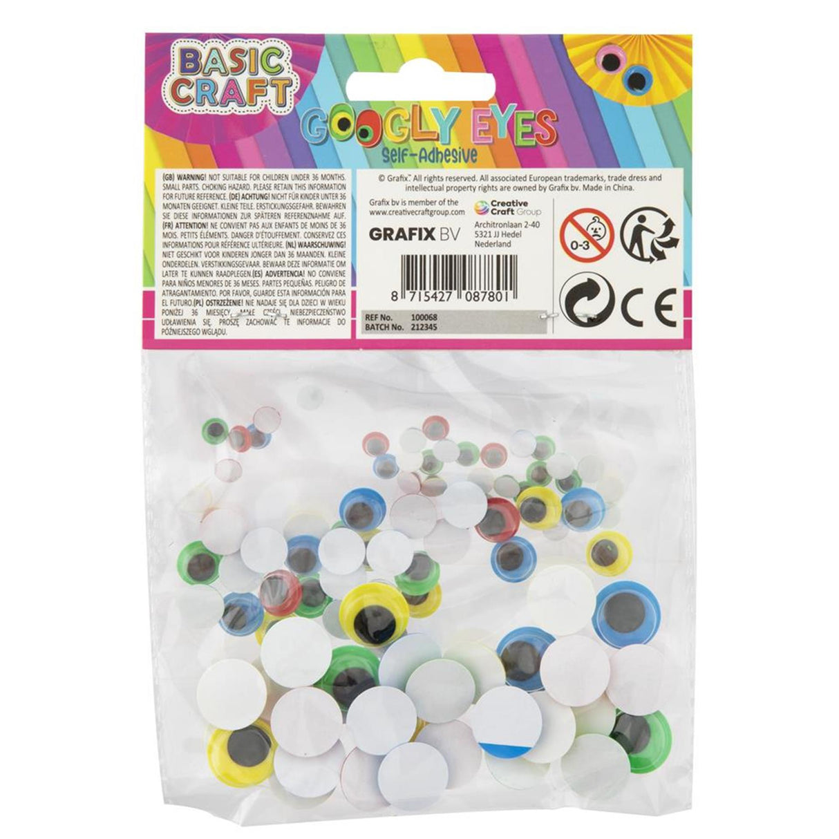 Conjunto de olhos de manobra Grafix com 100 peças