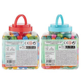 Creative craft group wooden beads blue, 375 grams