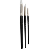 Artist line, size 2+6+10, length: 19-25 cm, width: 6+10+15 mm, flat, round, 3 pieces 1 box