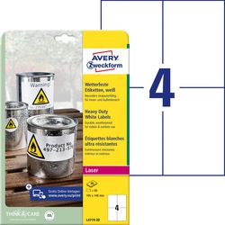 Avery weatherproof labels