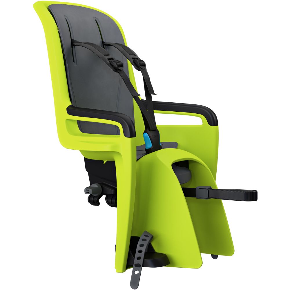 Thule child seat behind Ride Along 2 for luggage rack attachment - Zen Lime