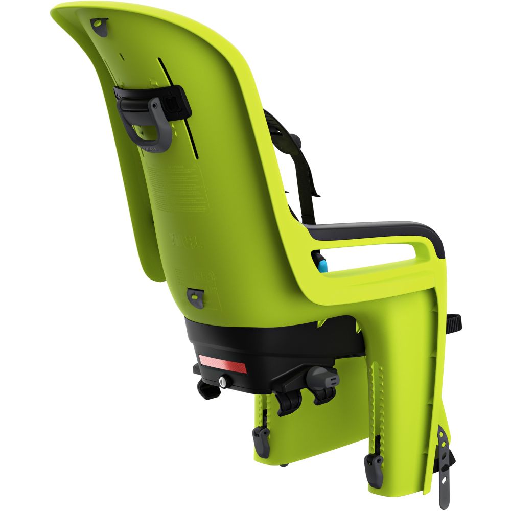 Thule child seat behind Ride Along 2 for luggage rack attachment - Zen Lime