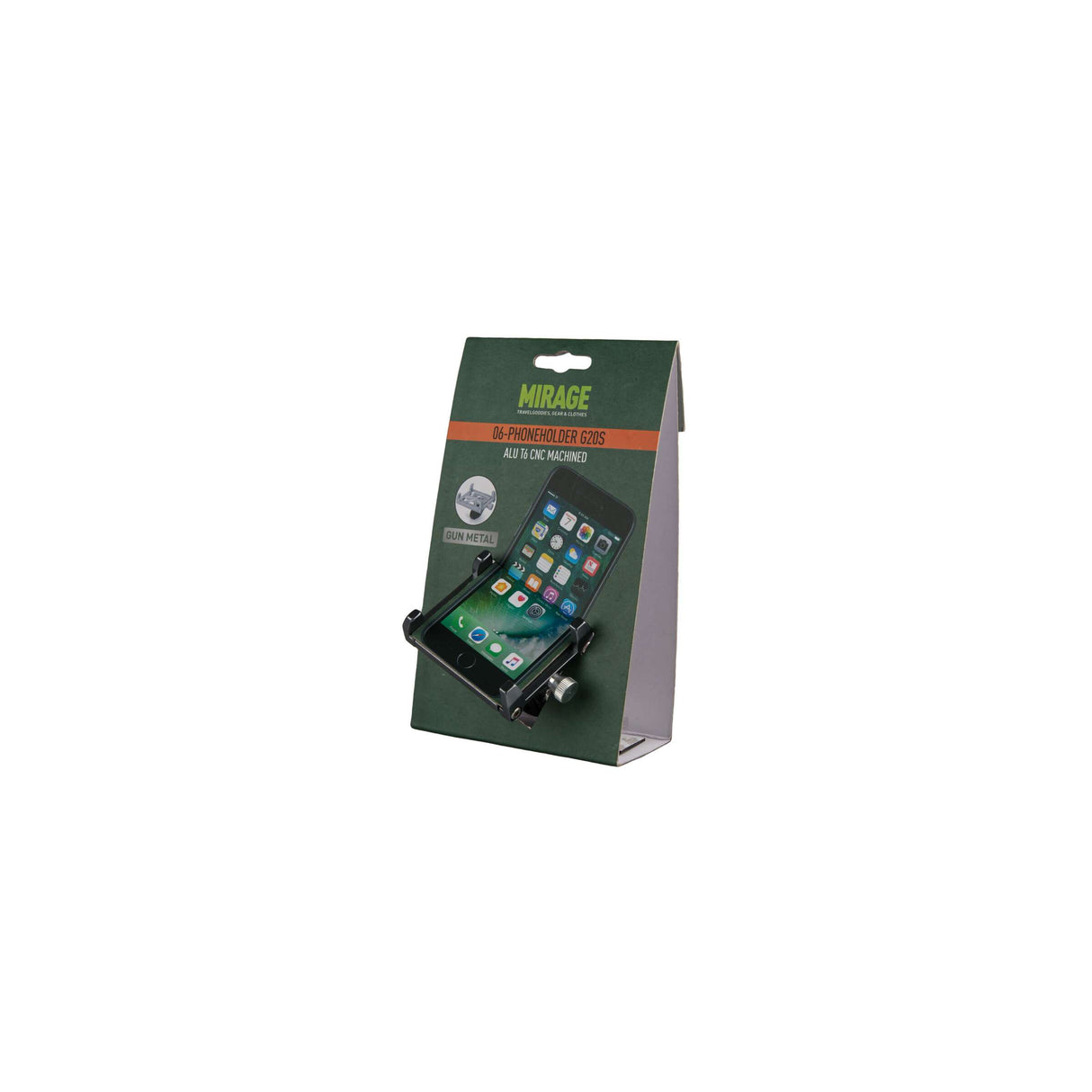 Telefoonhouder Mirage G20 aluminium - grijs