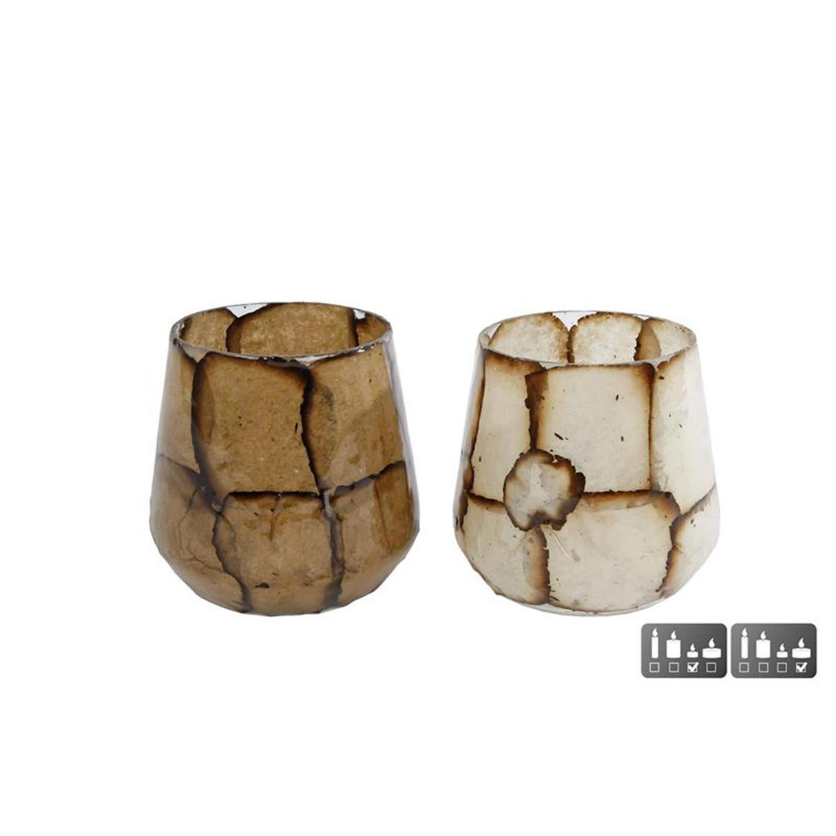 Cosydecor theelichthouder george 11x11x10cm