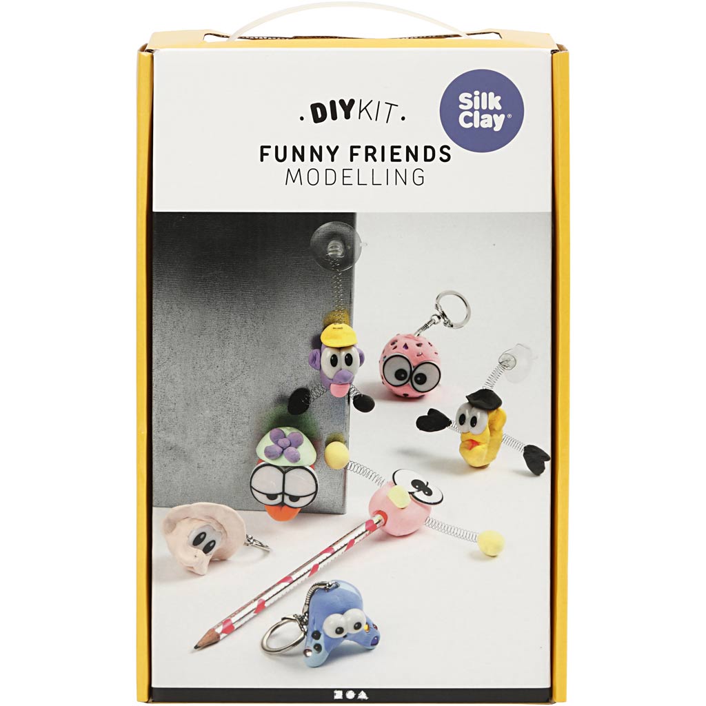 Silk clay funny friends, small, size 30x18x5 cm, 1 set
