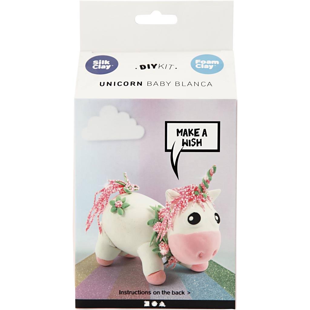 Silk clay funny friends, unicorn, pink, 1 box