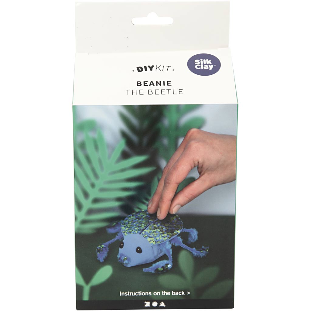 Silk clay beanie the beetle, 1 set