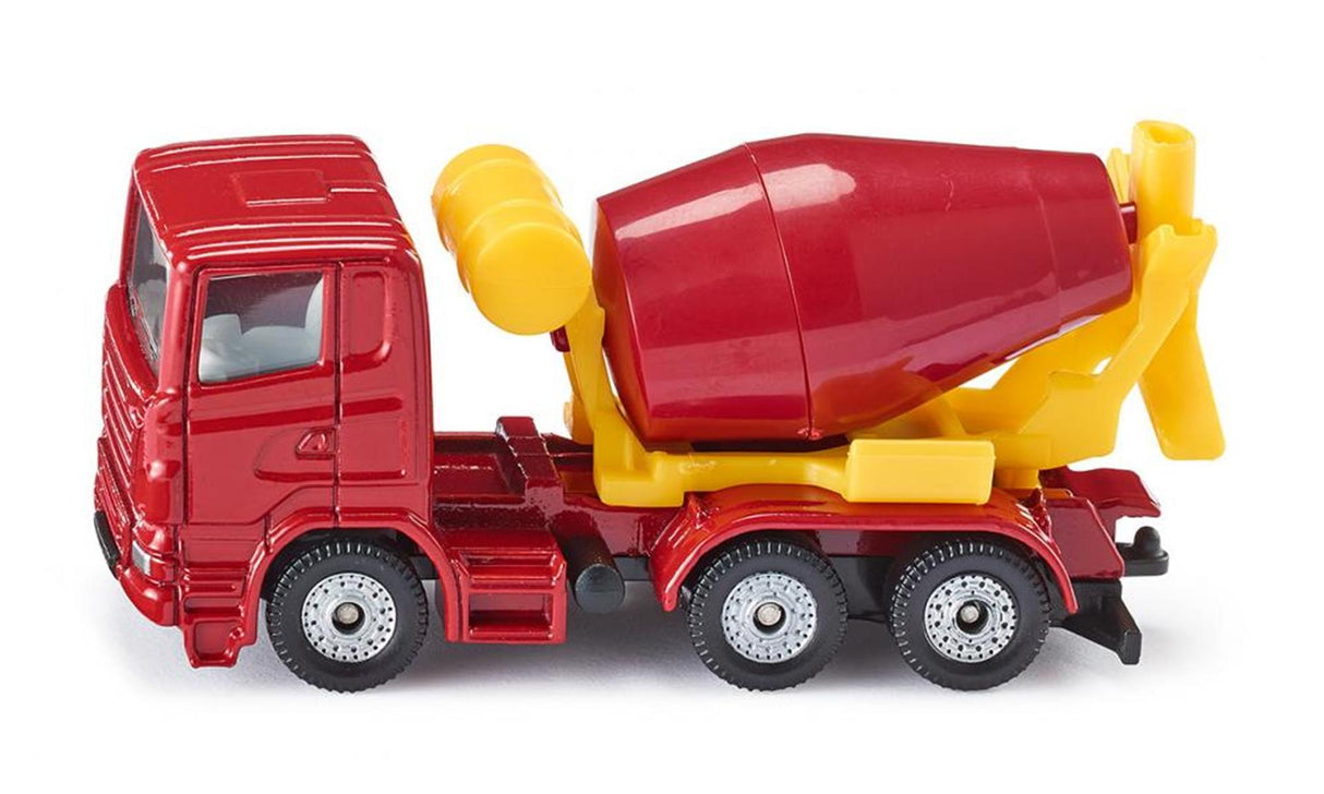 Siku 0813 cement mixer 8,3cm rood geel