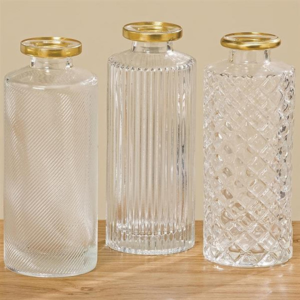 Boltze home vase adore ø5x13cm transparent glass