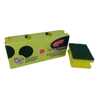 Multy scourers Hard handle 3 pieces