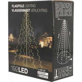 Nampook Christmas LED Flagpole Lighting 192 LED