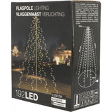 Nampook Christmas LED Flagpole Lighting 192 LED