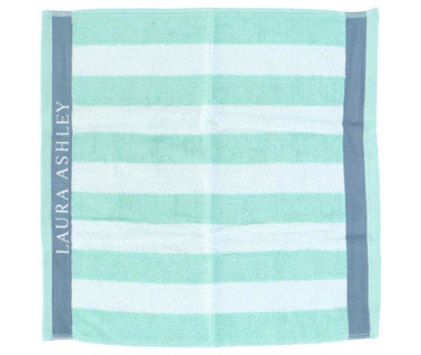 Laura Ashley Kitchen Handel White + Mint Stripes 50 x 50 cm