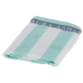 Laura Ashley Kitchen Handel White + Mint Stripes 50 x 50 cm