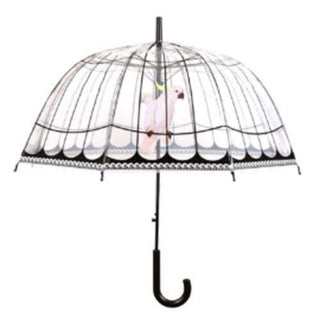 Cage à oiseaux parapluie design Esschert transparente | 2 pièces